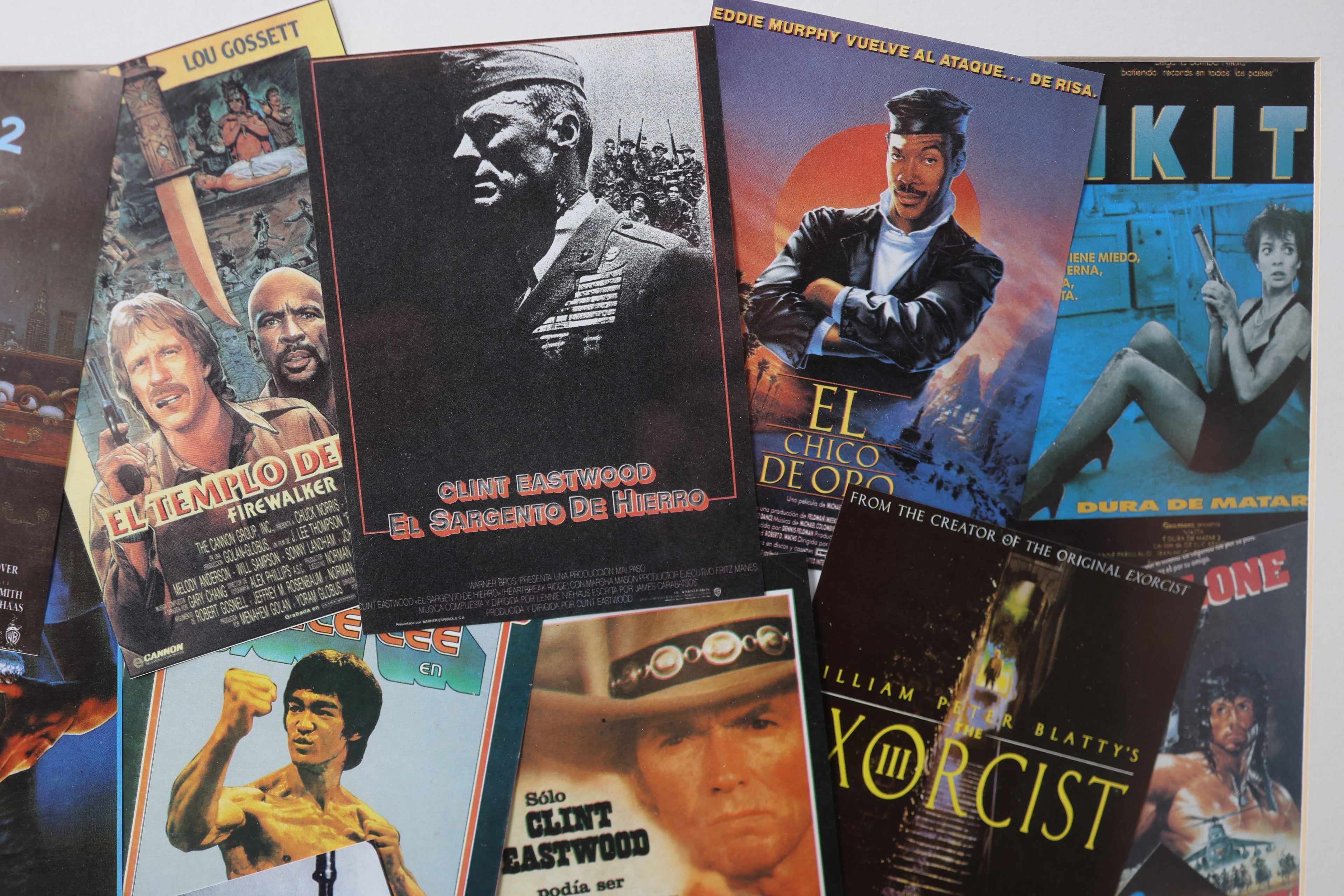 Detalle de la composición de afiches del cuadro Popurri Cinéfilo