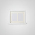 Marco de fotos múltiple 2 fotos blanco 22x29 cm - vista frontal